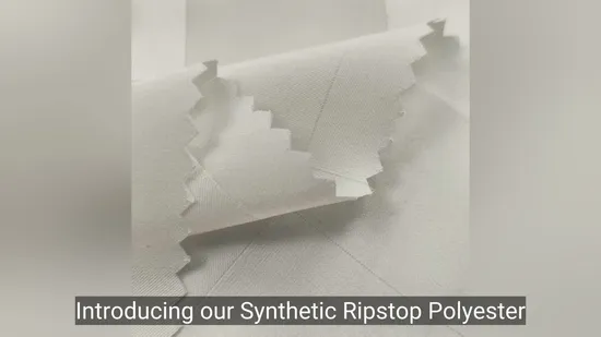 Synthetic Ripstop Polyester and Spandex Fabric 